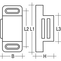 FP - Magnetschnäpper 6Kg weiß Simplec, inkl.Gegenstück FP - Magnetschnäpper 6Kg weiß Simplec, inkl.Gegenstück von FP