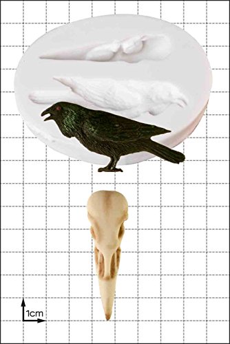 Silikonform Rabe & Totenkopf von FPC Sugarcraft
