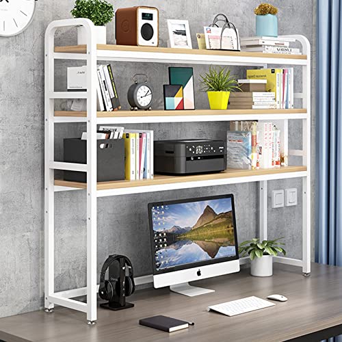 FPIGSHS Verstellbare Mehrschichtige Lagerregal -Desktop-Racks,3 Ebenen Schreibtisch Aufsatzregal,Multifunktionale Desktop-Organizer-Regal,für Home-Office-Schreibtische (Color : A, Size : 95cm) von FPIGSHS