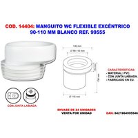 Exzentrische flexible Toilettenhülse 90-110 mm Weiß Ref. 99955 Exzentrische flexible Toilettenhülse 90-110 mm Weiß Ref. 99955 von FPLUS
