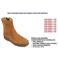 Fplus - Canos Segarra Stiefel Modell 090 Reißverschluss flach braun Größe 42 von FPLUS