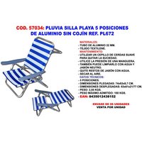 Fplus - Pluvia Niedriger Strandstuhl, 5-Positionen-Bett, 22 mm, XYC-070H PL672 Fplus - Pluvia Niedriger Strandstuhl, 5-Positionen-Bett, 22 mm, XYC-070H PL672 von FPLUS