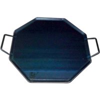 Fplus - Grillplatte aus 4 mm Stahl mit 2 achteckigen Metallgriffen 40 x 40 von FPLUS