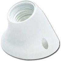 Lampenfassung E-27 gebogen weiß 15009-60505 von FPLUS
