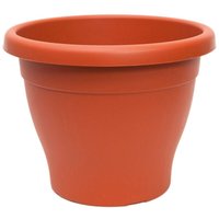 Mediterraner Topf 25 cm x 20 cm aus terrakottafarbenem Kunststoff Mediterraner Topf 25 cm x 20 cm aus terrakottafarbenem Kunststoff von FPLUS