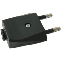 Schwarzer bipolarer Stecker 10–250 v Blister 11007–50503 von FPLUS