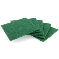 Fplus - Set mit 5 Scheuerschwämmen aus Faserfaser, 15 x 13,5 x 0,5 cm von FPLUS