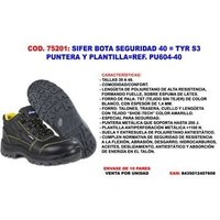 Sicherheitsstiefel Sifer/Safety Safety Boot 40 Tyr S3 mit Spitze und Plantpu604-40 Sicherheitsstiefel Sifer/Safety Safety Boot 40 Tyr S3 mit Spitze und Plantpu604-40 von FPLUS