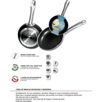 TALOX Vollinduktionsbratpfanne aus gepresstem Aluminium mit Edelstahlgriff Ø26 cm TALOX Vollinduktionsbratpfanne aus gepresstem Aluminium mit Edelstahlgriff Ø26 cm von FPLUS