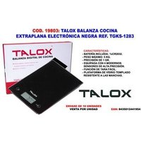 Talox extra flache Küchenwaage schwarz 1g bis 5kg TGKS-1283 von FPLUS