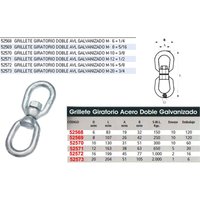 Verzinkter AVL-Doppelwirbelschäkel M16 5/8 Verzinkter AVL-Doppelwirbelschäkel M16 5/8 von FPLUS