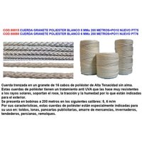 Weißes Polyesterseil 5 mm x 200 Meter PO10 neu PT75 von FPLUS