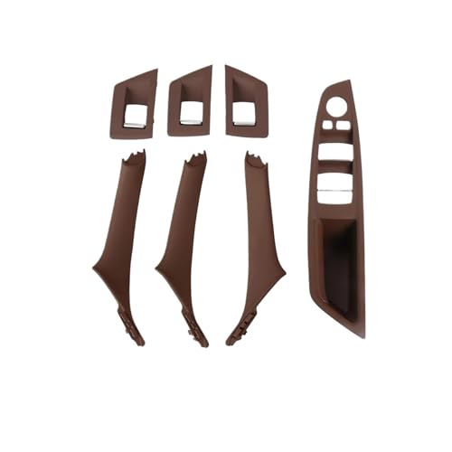 FPWPDGDZK Innentürgriff für 5er-Serie F10 F18 523 525 528 LHD RHD Auto-Innentürgriff Zugabdeckung Verkleidung 1 Set 7 interne Autogriffe Greifer innen (RHD Rot) von FPWPDGDZK