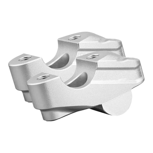 TNVYRFS Für CB400X CB400F CB 400X CB 400 X 2020-2023 2022 Motorradzubehör Lenkerhalterung Steigleitungen Clamp Riser Lenker Motorrad Lenkererhöhungen LenkererhöHung(Silver) von FPWPDGDZK
