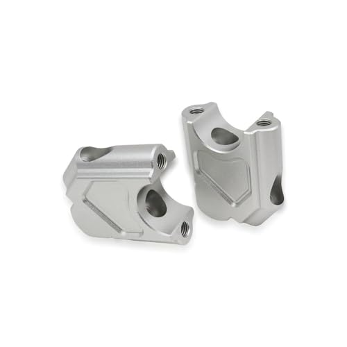TNVYRFS Für F800GT 2021- F800GS F 800 GS Für ADV Lenker Riser Clamp Motorrad CNC Höhe Montieren Zubehör Motorrad Lenkererhöhungen LenkererhöHung(Silver) von FPWPDGDZK