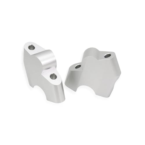 TNVYRFS Für Für Wüste X 2022-2023 Motorrad Lenker Riser Clamp CNC Aluminium Schwarz Silber Motorrad Lenkererhöhungen LenkererhöHung(Sliver) von FPWPDGDZK