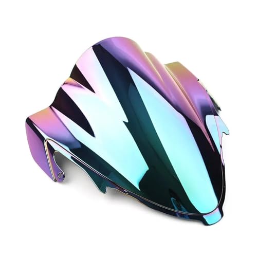 TNVYRFS Motorrad Deflektor Spoiler Für Suzuki Für Hayabusa Für GSXR1300 2021-2024 Double Bubble Windschutzscheibe Windschutzscheibe Schild ABS Motorrad Wind Schild(Iridium) von FPWPDGDZK