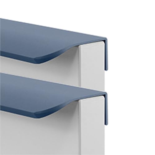FQFLXY6589 2 Stück Versteckter Türgriff Rechter Winkel Schrankgriffe Möbelgriffe,Unsichtbare Schubladengriff für Küchenschränke,Kleiderschrank,Tür,Schubladen,Aluminiumlegierungsgriff (1200mm,Blau) von FQFLXY6589