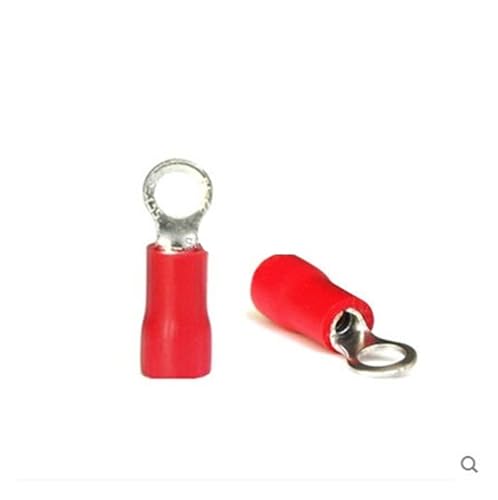 1000pcs/lot RV1.25-3.5M AWG22-16 0.5-1.5mm2#6 Bolt Wire Connector Red Ring Terminal von FQHIDMOMX