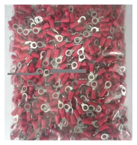 1000pcs RV1.25-10 22-16 AWG 3/8" Red Vinyl Ring Terminals Copper Insulated Terminal Cable connector 1000pcs RV1.25-10 22-16 AWG 3/8" Red Vinyl Ring Terminals Copper Insulated Terminal Cable connector von FQHIDMOMX