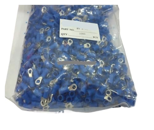 1000pcs RV2-3.5 M AWG16-14#6 Blue Circular Pre-insulating Ring Terminal TO-JTK Cold Pressed Crimp Terminals 1000pcs RV2-3.5 M AWG16-14#6 Blue Circular Pre-insulating Ring Terminal TO-JTK Cold Pressed Crimp Terminals von FQHIDMOMX