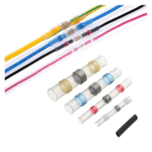 100Pcs Mixed Heat Shrink Wire Connectors Solder Sleeves Butt Terminals Crimp Connector Solder Cable Electrico von FQHIDMOMX