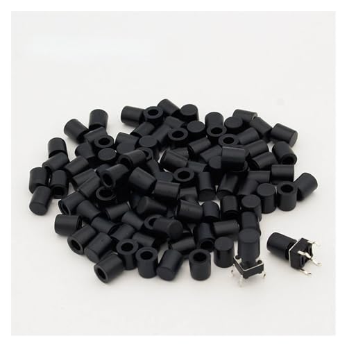 100pcs/lot Black Cap Hat G62 for 6 * 6mm Tactile Push Button Switch Lid Cover 100pcs/lot Black Cap Hat G62 for 6 * 6mm Tactile Push Button Switch Lid Cover von FQHIDMOMX