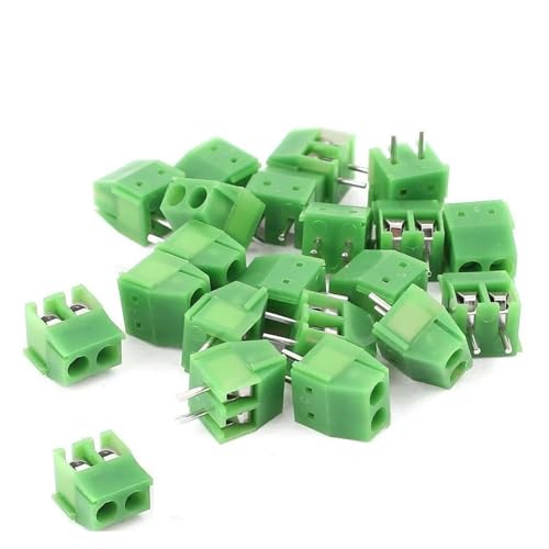 100pcs 3.5mm Pitch 2 pin 2 way Straight Pin PCB Screw Terminals von FQHIDMOMX