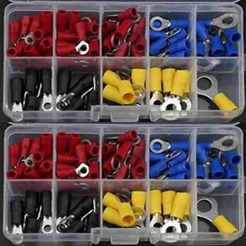 102PCS Ring insulated terminal Cable Wire Connector Electrical Crimp Terminal von FQHIDMOMX