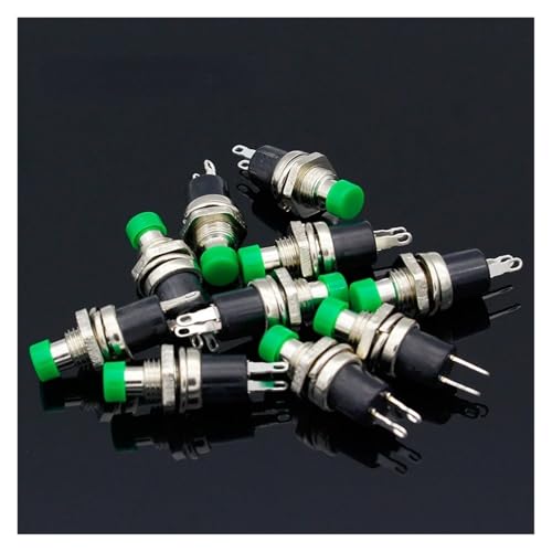 10pcs NO Normally Open Momentary Spring Push Button Switches Green von FQHIDMOMX