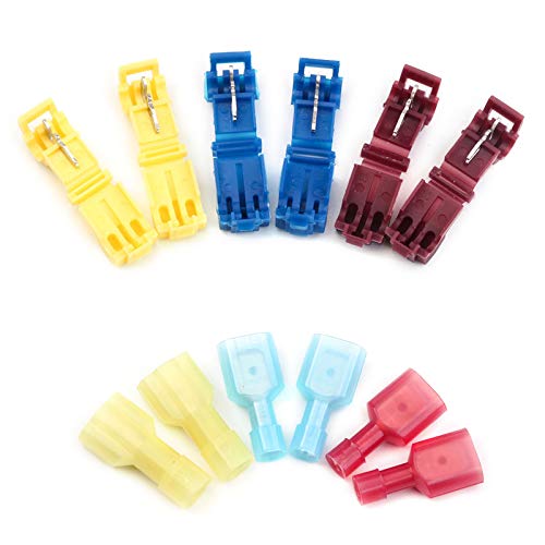 120pcs T Tap Quick Electrical Wire Connectors Splice Taps and Insulated Male Quick Disconnect Terminals set 120pcs T Tap Quick Electrical Wire Connectors Splice Taps and Insulated Male Quick Disconnect Terminals set von FQHIDMOMX