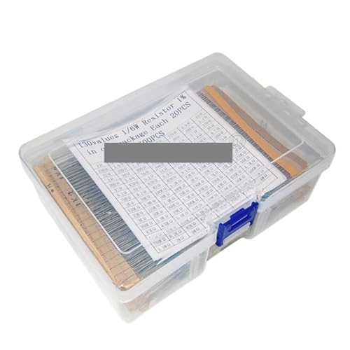 130 Values 1/6W＝1/8W 0.125W 1% Metal Film Resistors Assorted Pack Kit Set Resistors Assortment Kit Capacitors 2600PCS/lot von FQHIDMOMX