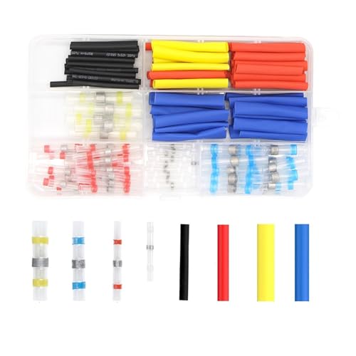135PCS Heat Shrink Tubing Insulated Solder Sleeve Butt Terminals Seal Electrical Wire Connectors Assorted Kit von FQHIDMOMX