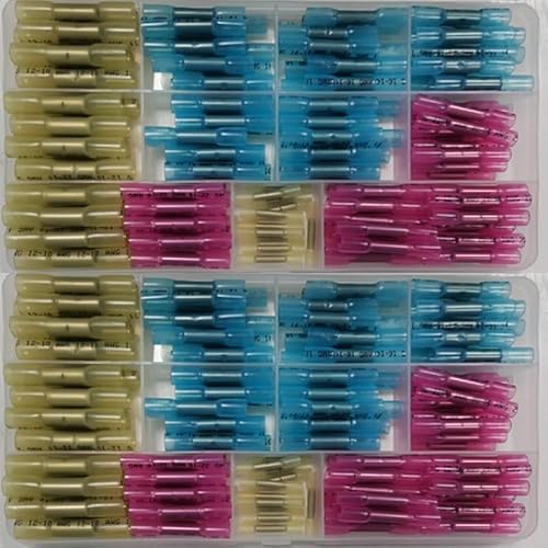 135pcs Waterproof Solder Seal Wire Connectors Heat Shrink Butt Crimp Connectors Electrical Wire Terminals Wire Connector von FQHIDMOMX