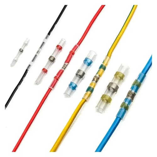 150PCS Seal Heat Shrink Soldering Sleeve Terminals Shrinking Tube Insulated Electrical Wire Butt Connectors Kit von FQHIDMOMX