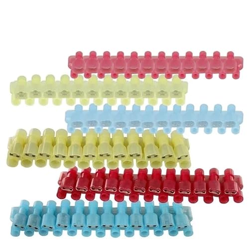150pcs Terminal Spade Combination External Thread and Internal Thread Insulated Wire Spade Terminal Crimp Connector Set von FQHIDMOMX
