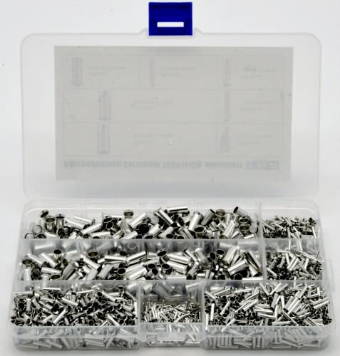 1950pcs 0.5/0.75/1/1.5/2.5/10mm² Tube Terminal Wire End Ferrules Crimp Sleeves Assortment Wire Connector Terminal Block Crimp 1950pcs 0.5/0.75/1/1.5/2.5/10mm² Tube Terminal Wire End Ferrules Crimp Sleeves Assortment Wire Connector Terminal Block Crimp von FQHIDMOMX
