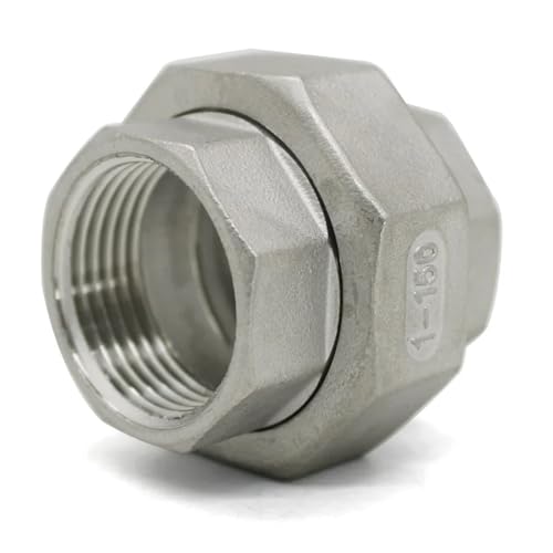 1PC 1/4" BSP Female Thread SS304 Stainless Steel Live Joint Coupling Union Connector Pipe Fitting 1PC 1/4" BSP Female Thread SS304 Stainless Steel Live Joint Coupling Union Connector Pipe Fitting von FQHIDMOMX