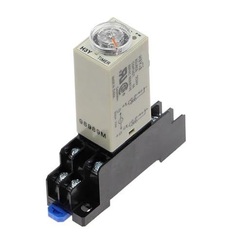 1pc 0-60 Minute Power-on Delay Rotary Knob DPDT Timer Timing Time Relay DC 12V H3Y-2 With Base Socket PYF08A von FQHIDMOMX