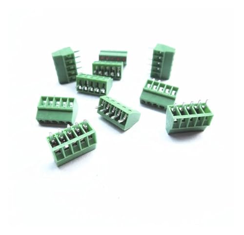 20pcs 5 Poles/5 Pin 2.54mm/0.1" PCB Screw Terminal Block Connector von FQHIDMOMX