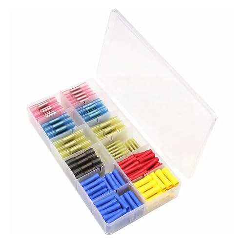 240pcs Heat Shrink Butt Connectors Terminals Insulated Electrical Wire Connectors Splice Cable Crimping Terminals von FQHIDMOMX