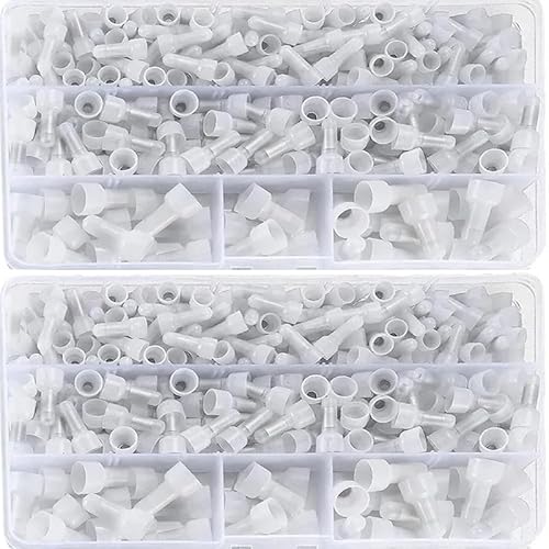 250PCS Closed End Crimp Connectors 22/16/12 AWG Insulated Closed End Wire Crimp Cap Terminal Connectors CE1 CE2 CE5 Kits von FQHIDMOMX