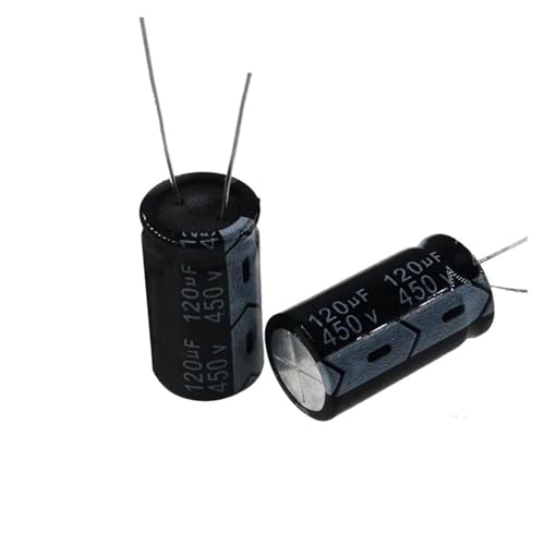 2PCS 120uF 450V 120MFD 450Volt 18 * 30mm Aluminum Electrolytic Capacitor Radial von FQHIDMOMX