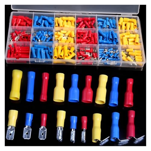 300PCS Electrical Crimp Terminals Insulated Spade Terminals Connectors Kits with Box Wire Connector 300PCS Electrical Crimp Terminals Insulated Spade Terminals Connectors Kits with Box Wire Connector von FQHIDMOMX
