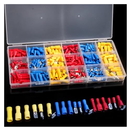 300PCS Electrical Crimp Terminals Insulated Spade Terminals Connectors Kits with Box 300PCS Electrical Crimp Terminals Insulated Spade Terminals Connectors Kits with Box von FQHIDMOMX