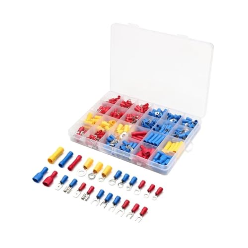 373Pcs Insulated Butt Electrical Wire Connectors Assorted Set Crimp Terminals Spade Ring Fork Connector 22-10AWG 373Pcs Insulated Butt Electrical Wire Connectors Assorted Set Crimp Terminals Spade Ring Fork Connector 22-10AWG von FQHIDMOMX