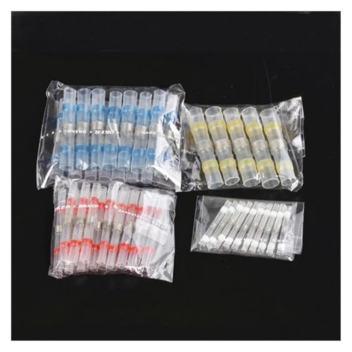 50PCS Solder Seal Heat Shrink Butt Terminals Soldering Sleeve Electrical Wire Connector Cable Terminal Connector Kit von FQHIDMOMX