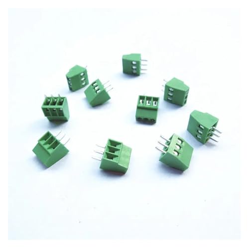 50pcs 3 Poles/3 Pin 2.54mm/0.1" Pitch PCB Screw Terminal Block Connector von FQHIDMOMX