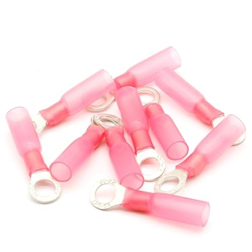 50pcs RV1-5 Red Ring Insulated Wire Connector Electrical Crimp Terminal Cable Connector waterproof Thermal shrinkable terminal von FQHIDMOMX