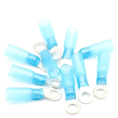 50pcs RV2-5 Blue Ring Insulated Wire Connector Electrical Crimp Terminal Cable Connector waterproof Thermal shrinkable terminal von FQHIDMOMX